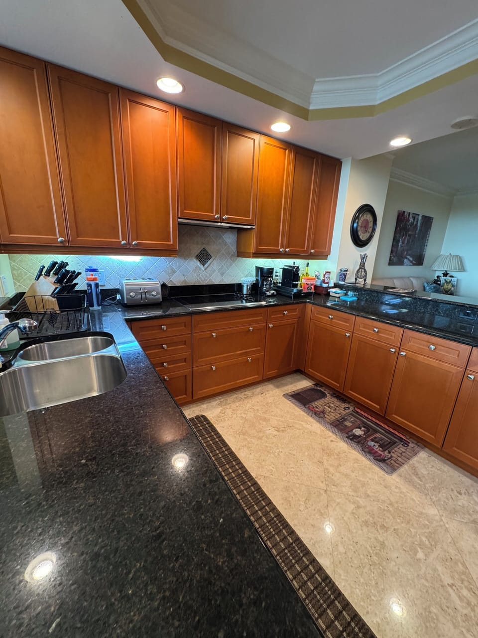 Fully stocked kitchen