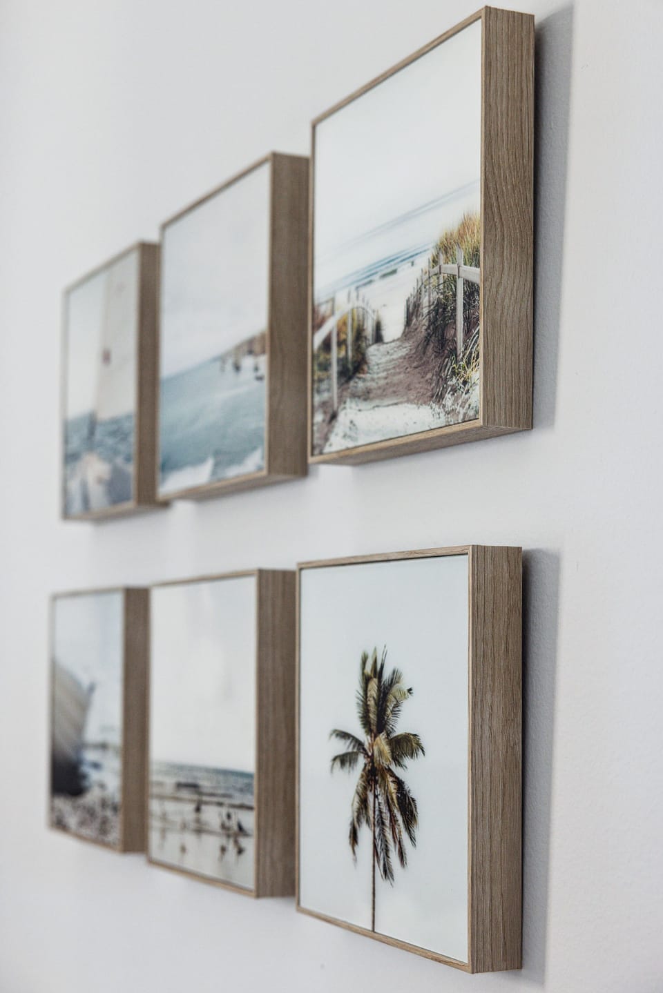 Wall Art Gallery with Beach Photography Prints
