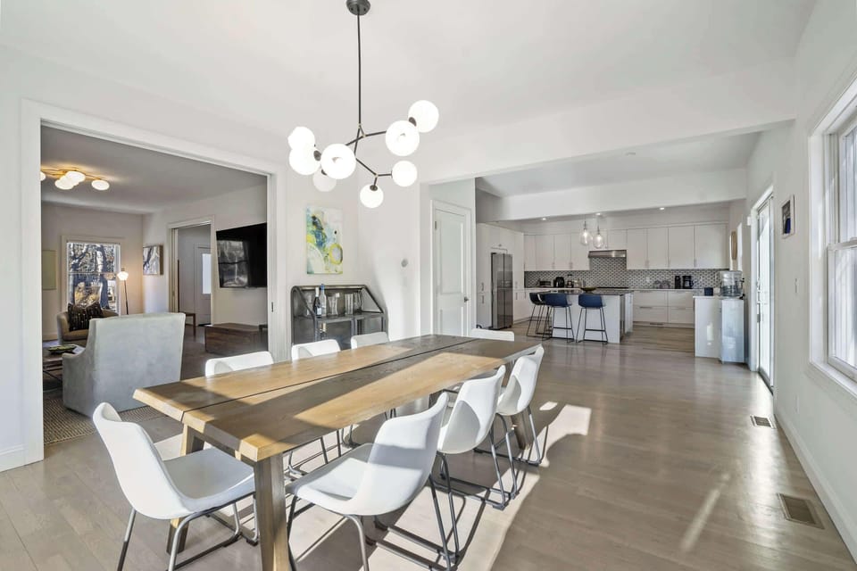 Dining space with seating for the whole family