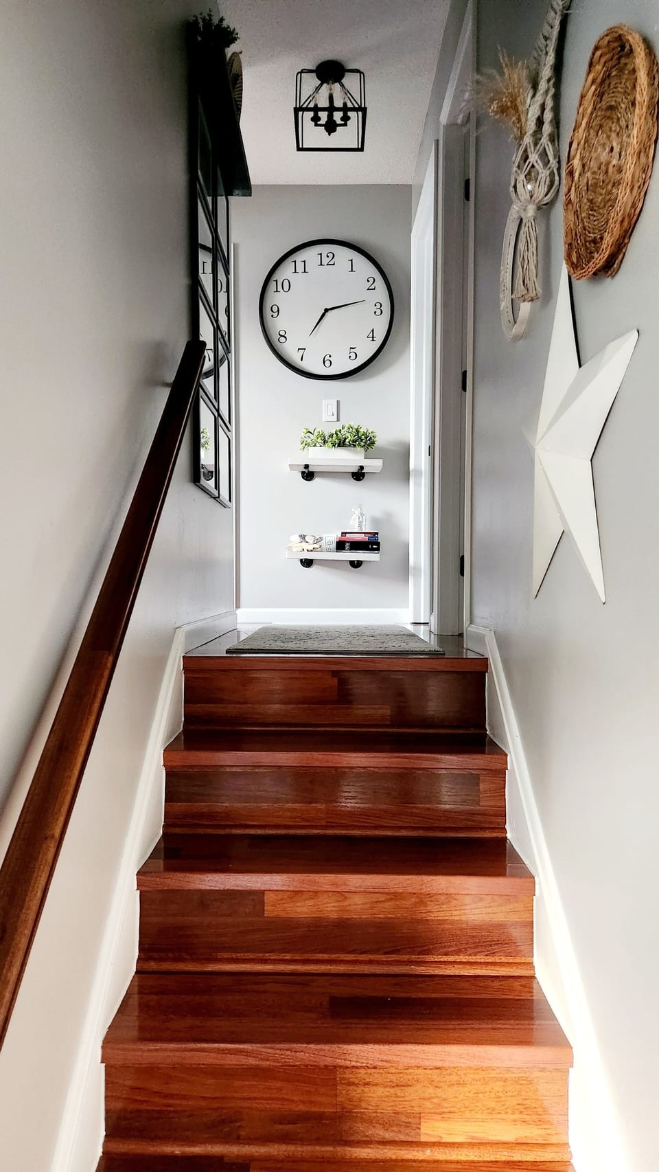 Top floor stairs view