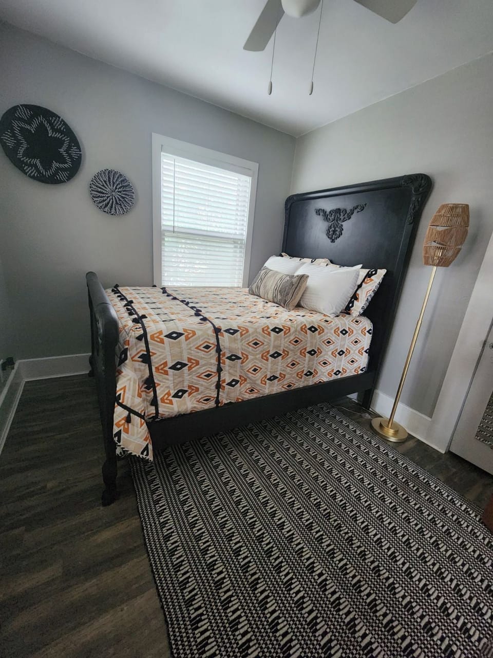 Bedroom 1 comes with ceiling fan, closet 