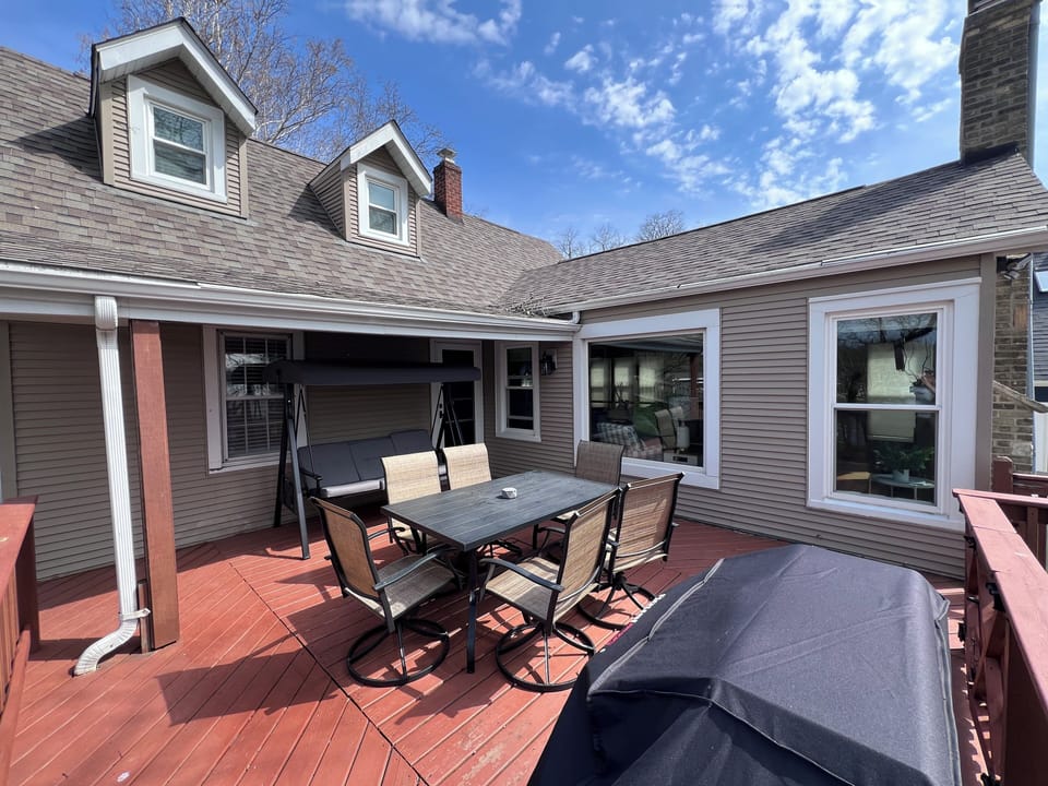 The deck is our favorite place to be in the summertime!