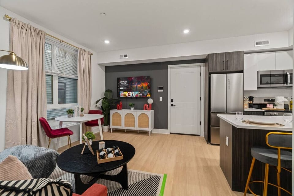 Make yourself at home in this comfortable living room designed for relaxation and enjoyment.