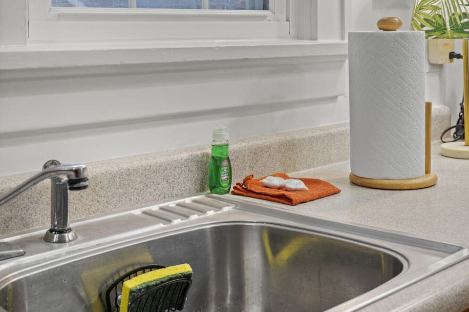 All the cleaning tools you need for your stay.