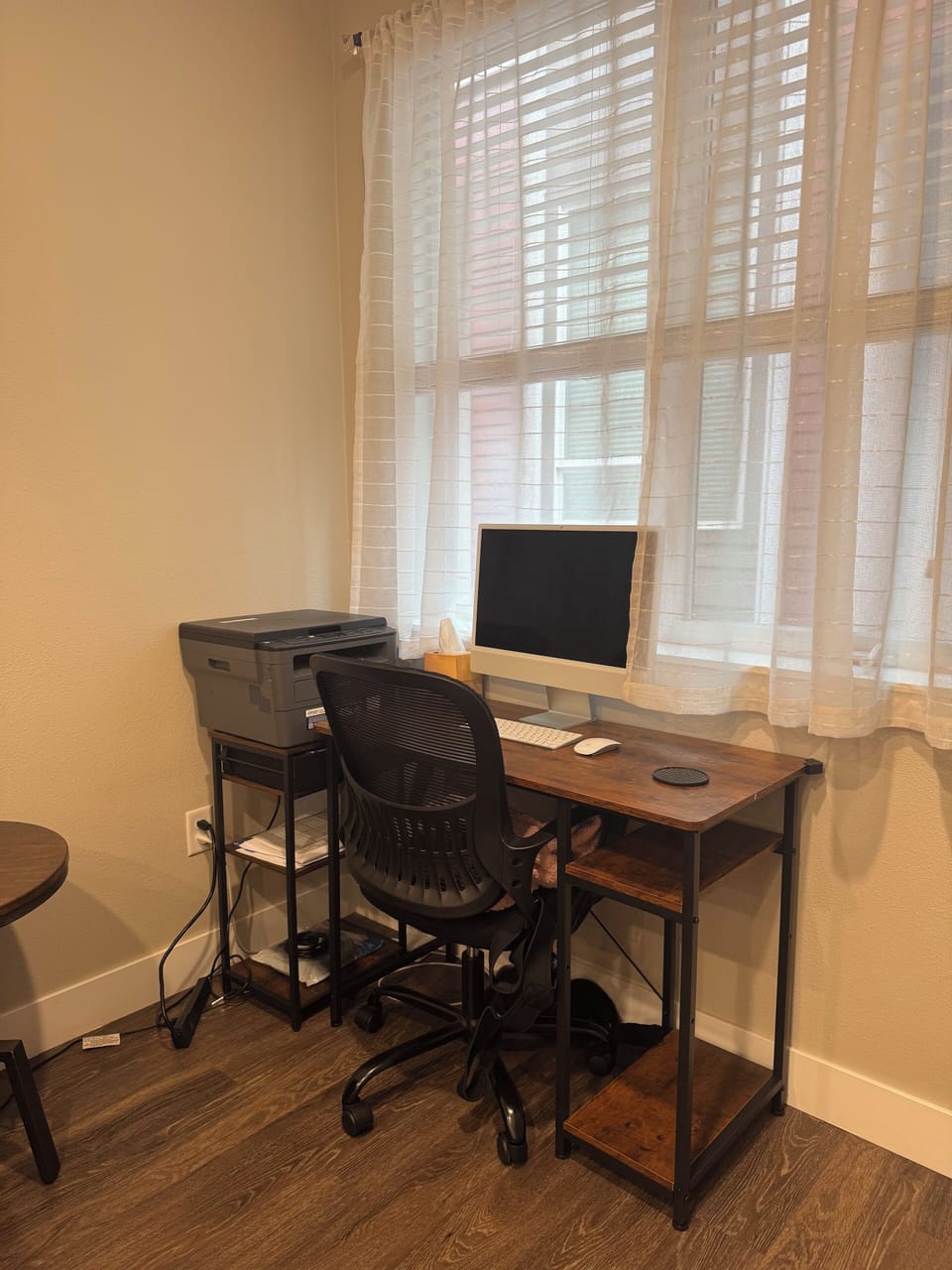 Office chair/desk. Printer and computer not included