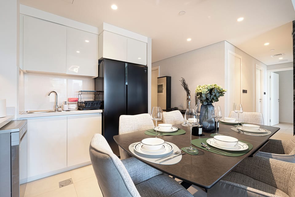 Enjoy meals in comfort and style in our cozy, modern dining area.