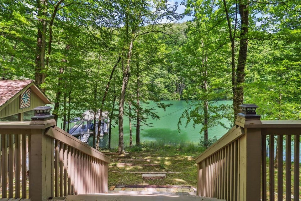 Your happy place has a railing, a view, and a rocking chair