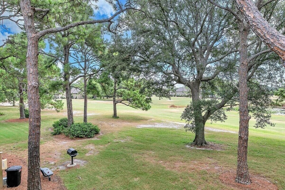 Balcony view of golf course