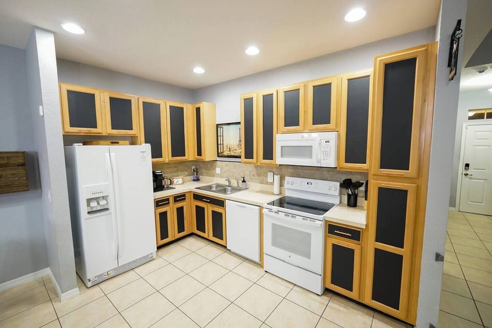 "Anyone can cook" in La Ratatouille kitchen. And clean up easily, too with a dishwasher.