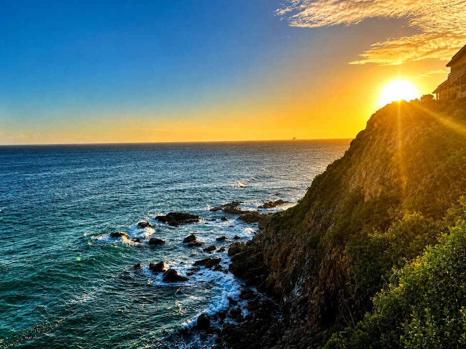 Sunset from the balcony