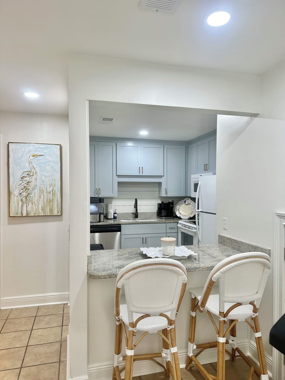 Kitchen and Bar Area