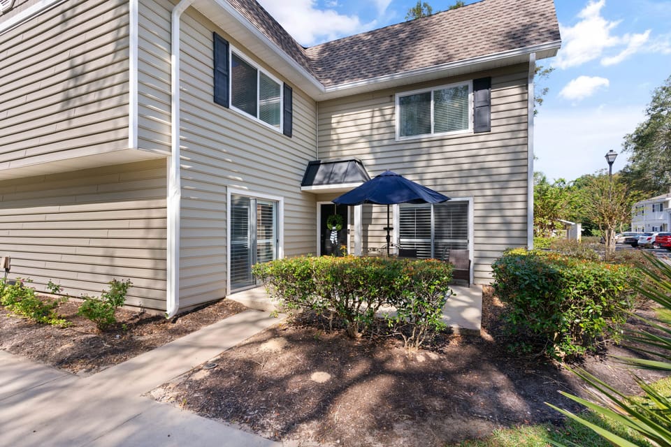 Welcoming Entrance and Private Patio