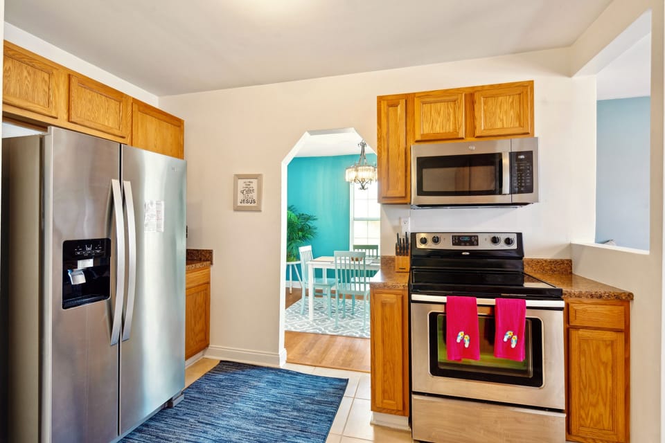Spacious kitchen. Fully stocked 
