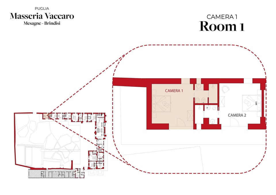 Bathroom, Bedroom, Planimetry