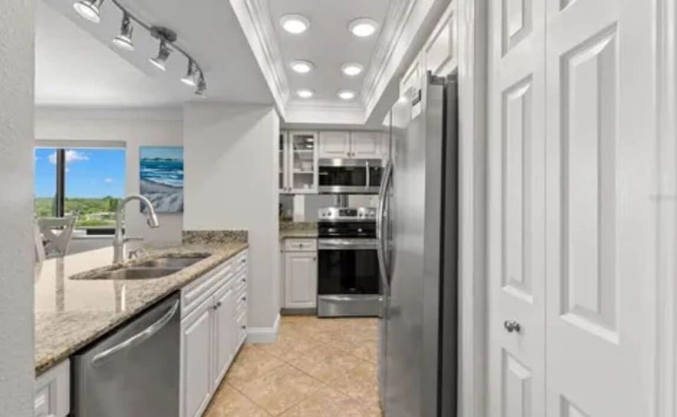 Kitchen is fully equipped with everything you need to cook during your stay.