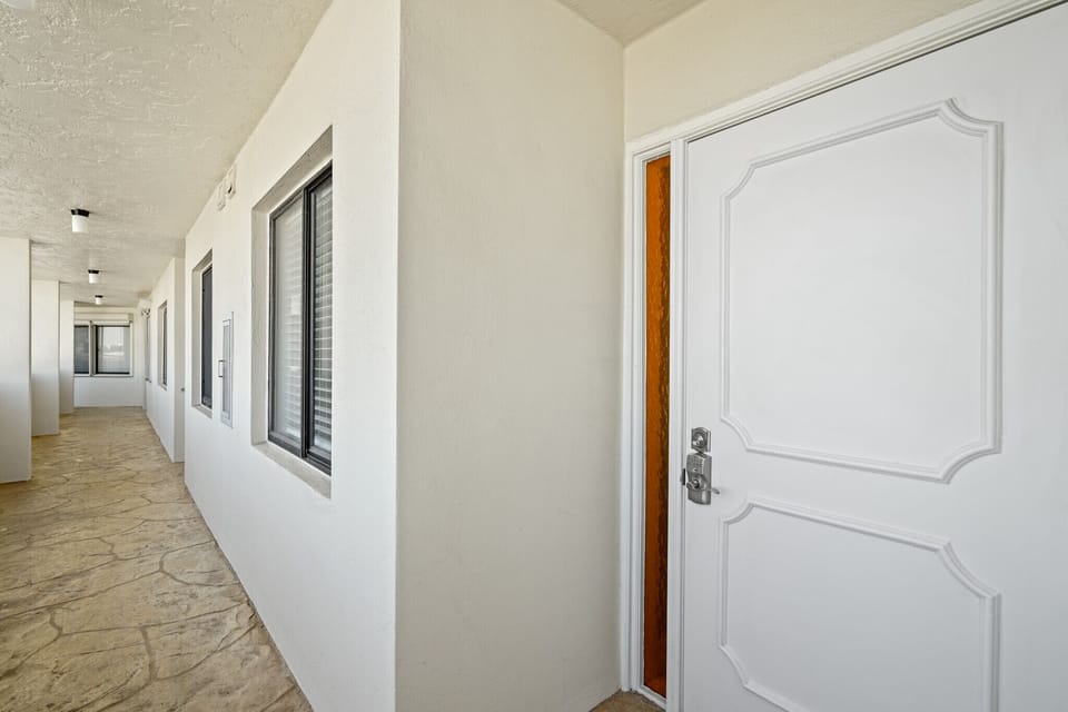 Front Door of Condo with Electronic Lock