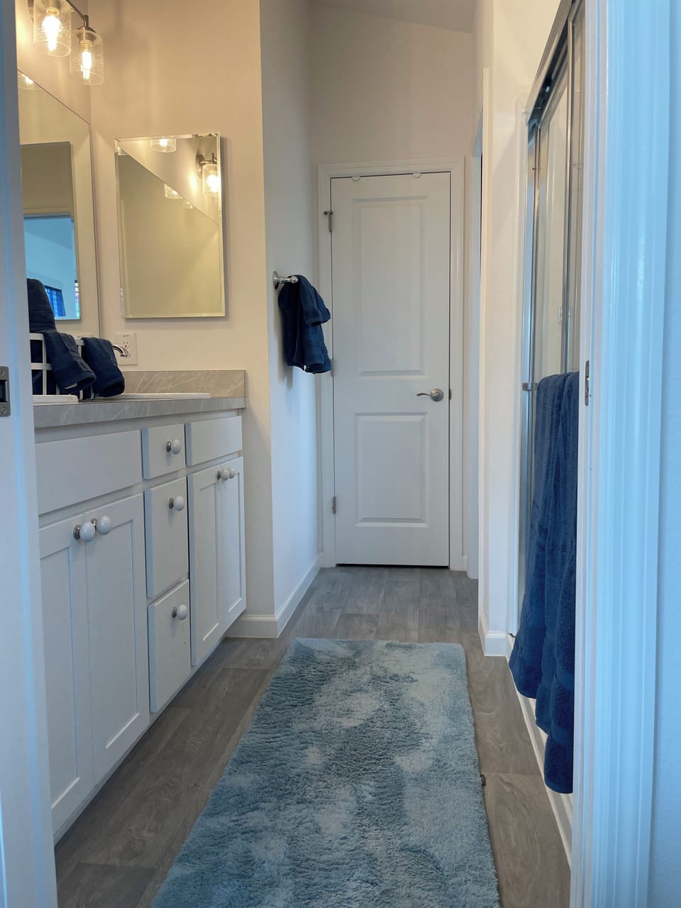 Ensuite bath with shower