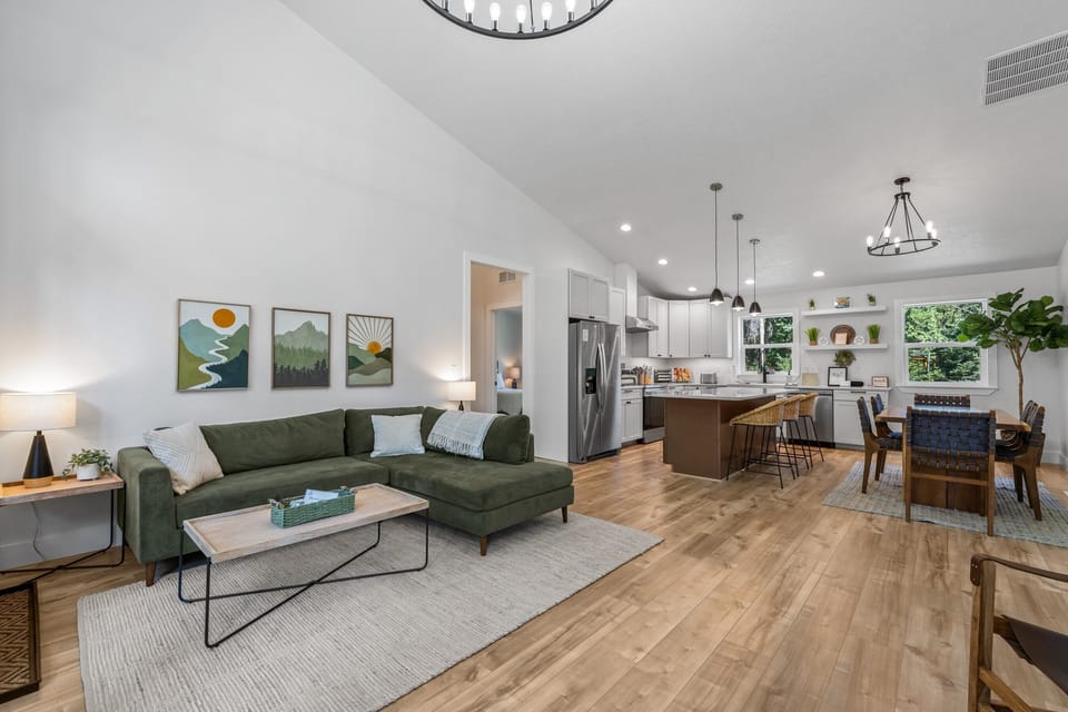 Open-concept living space