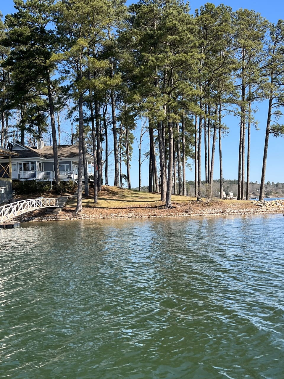 From the water.