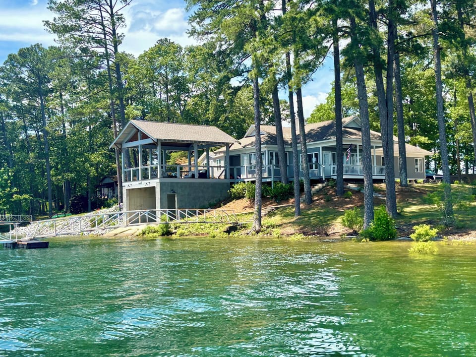 From the water.