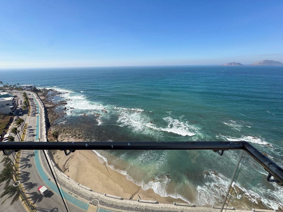 Ocean front view from balcony