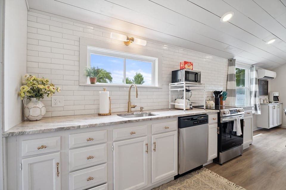 Fully stocked and updated Kitchen in lower cottage