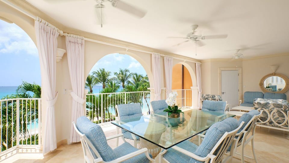 Start your mornings on the expansive patio