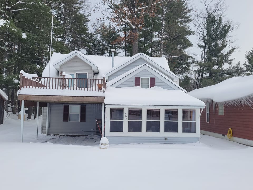OVERALL:  The front of the home in winter