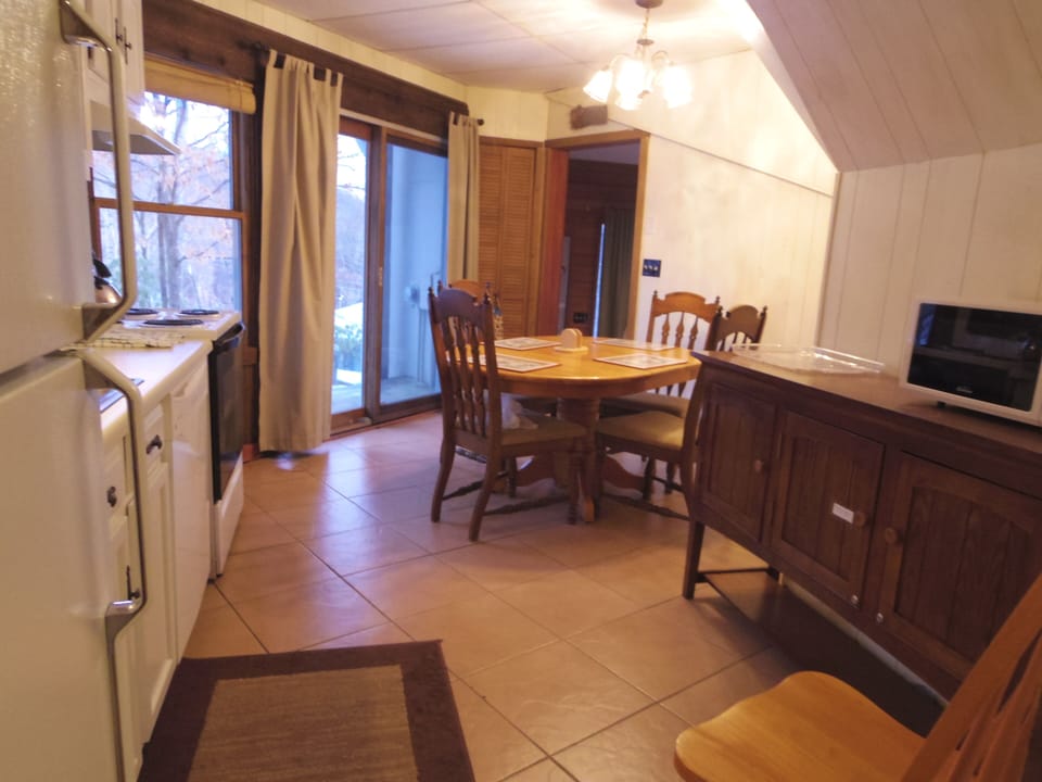 Dining from kitchen