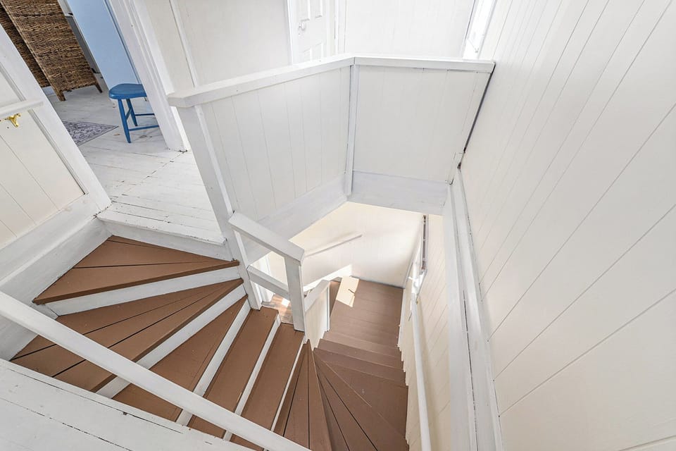 Stairway to the upstairs area