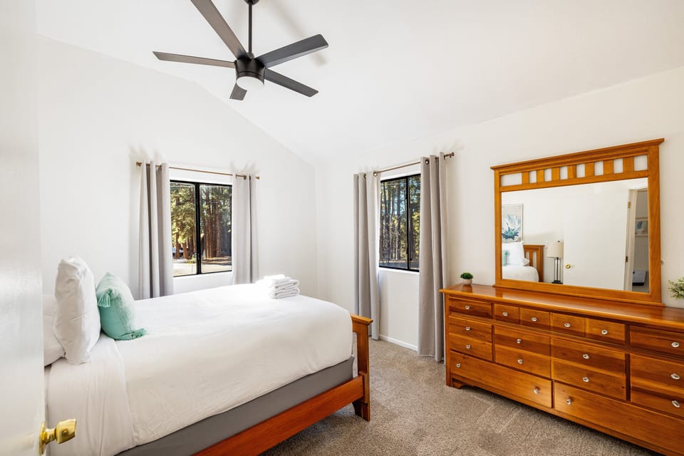 Quiet retreat with a cozy queen bed.