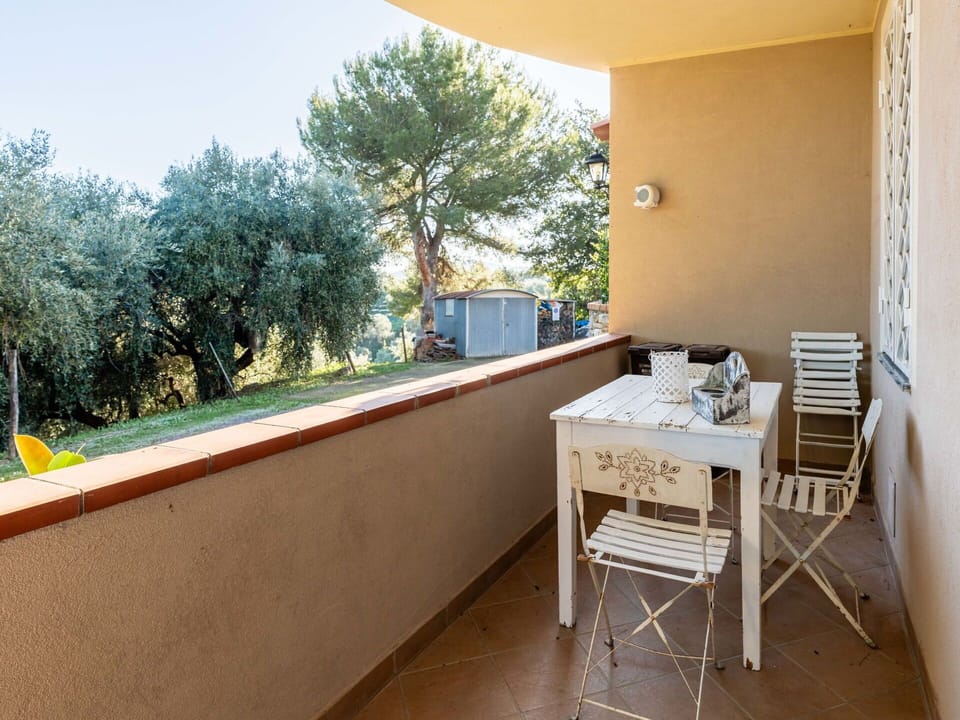 Outdoor Furniture, Shade, Balcony, Porch, Eco Hotel, Chair, Outdoor Table, Wood Stain, Kitchen & Dining Room Table, Villa