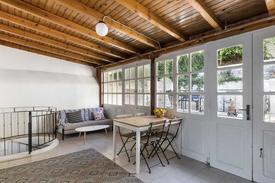 Living room facing the private garden