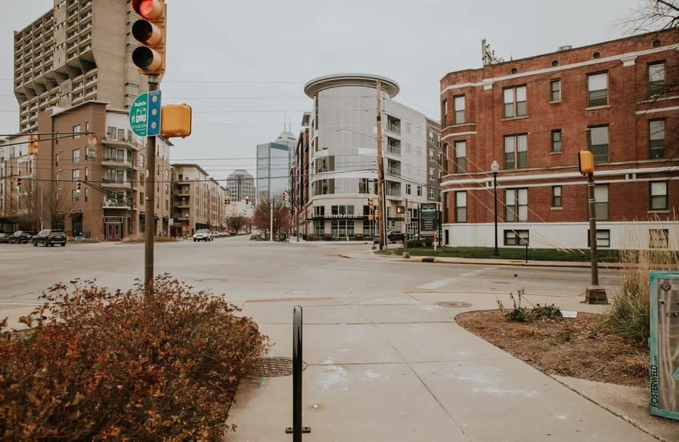A view of Mass Ave from the building. You're just steps away from shopping and dinning!