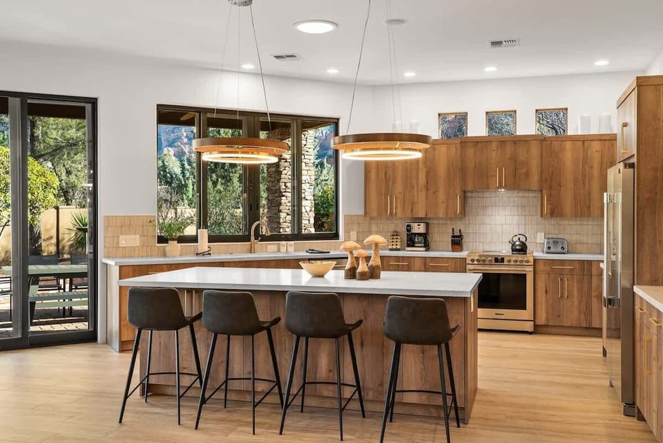 Fully stocked kitchen