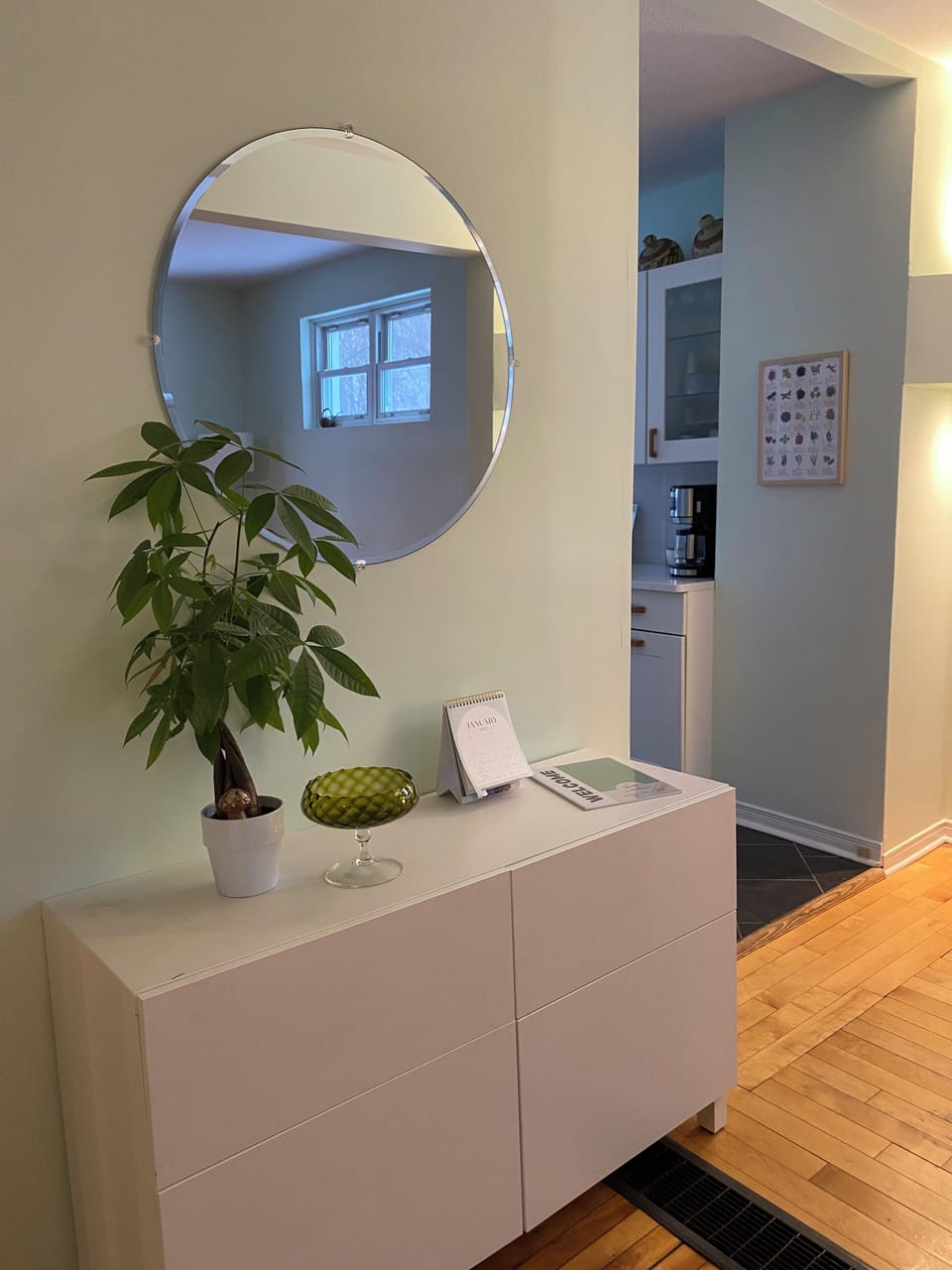 Our Welcome Booklets can be found at the end of the downstairs hallway.