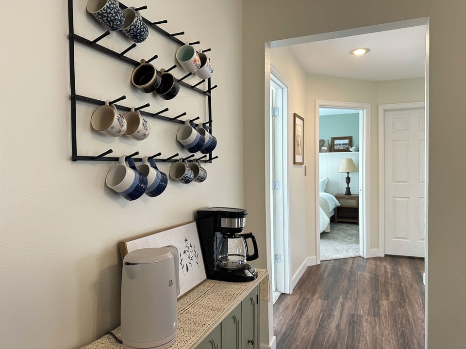 Seamless flow from the living area to two quiet, private bedrooms.