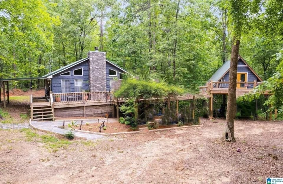 This unique space has two living spaces!  Great for kids or adult privacy.