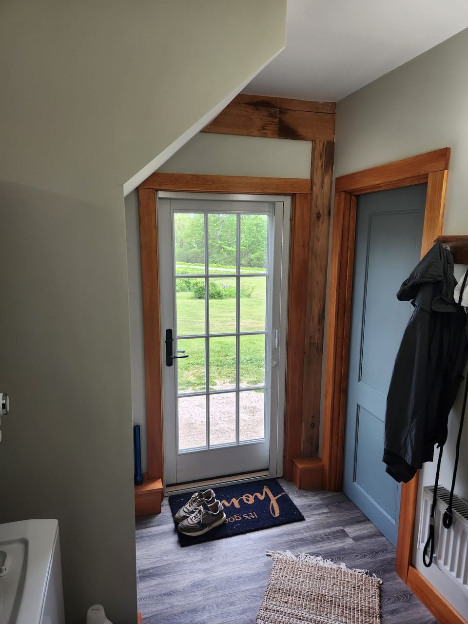 Downstairs entry - pegs for jackets