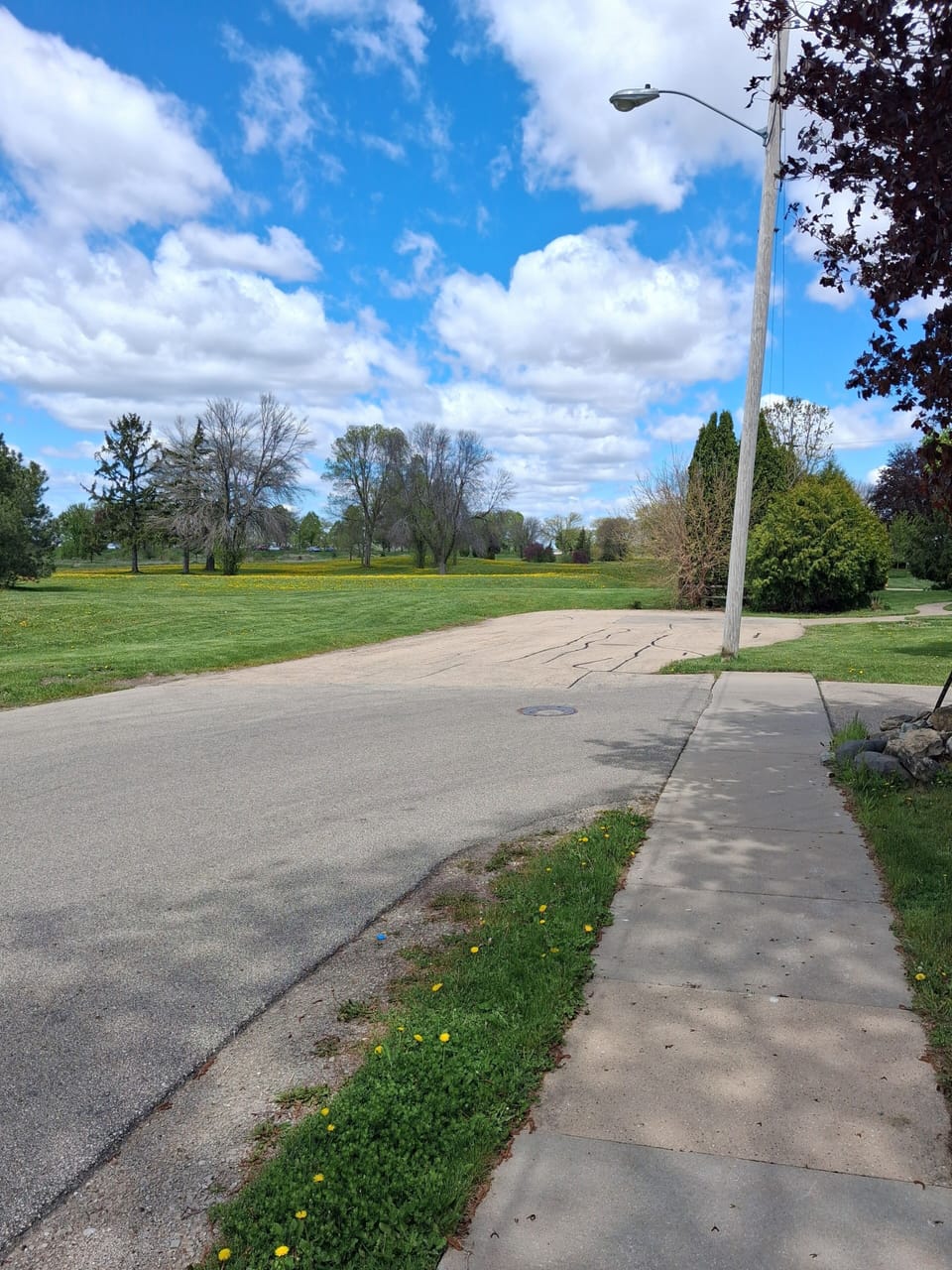 The house is on a "no-thru" road with alley access. 
