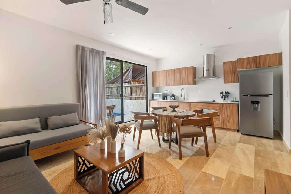 Seamless Indoor-Outdoor Living - Our open-concept design invites the outdoors in, blending fun moments with comfort.
