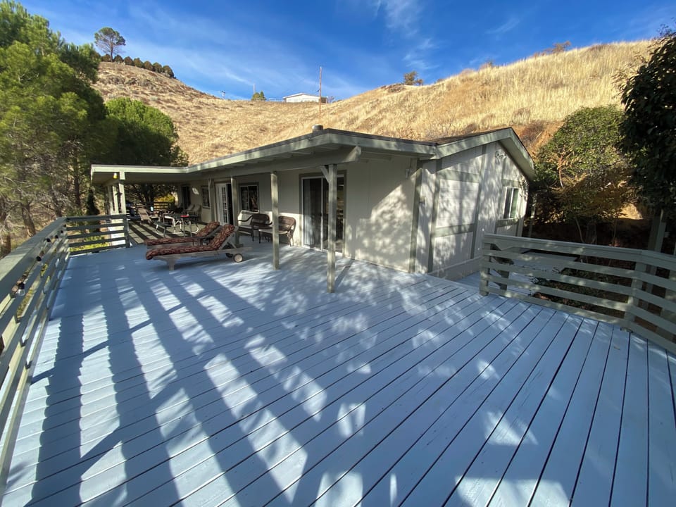 HUGE deck for lounging and enjoying the views. 