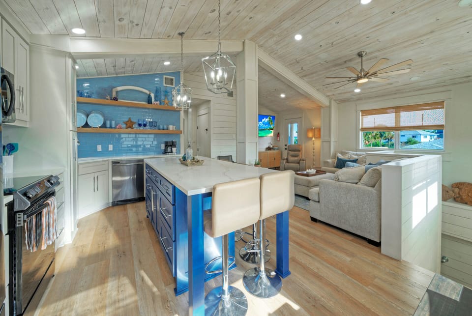 Two additional barstools.