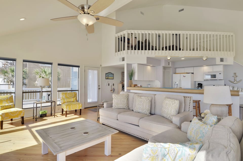 Living Area - Open Layout w/ Kitchen & Dining - First Floor