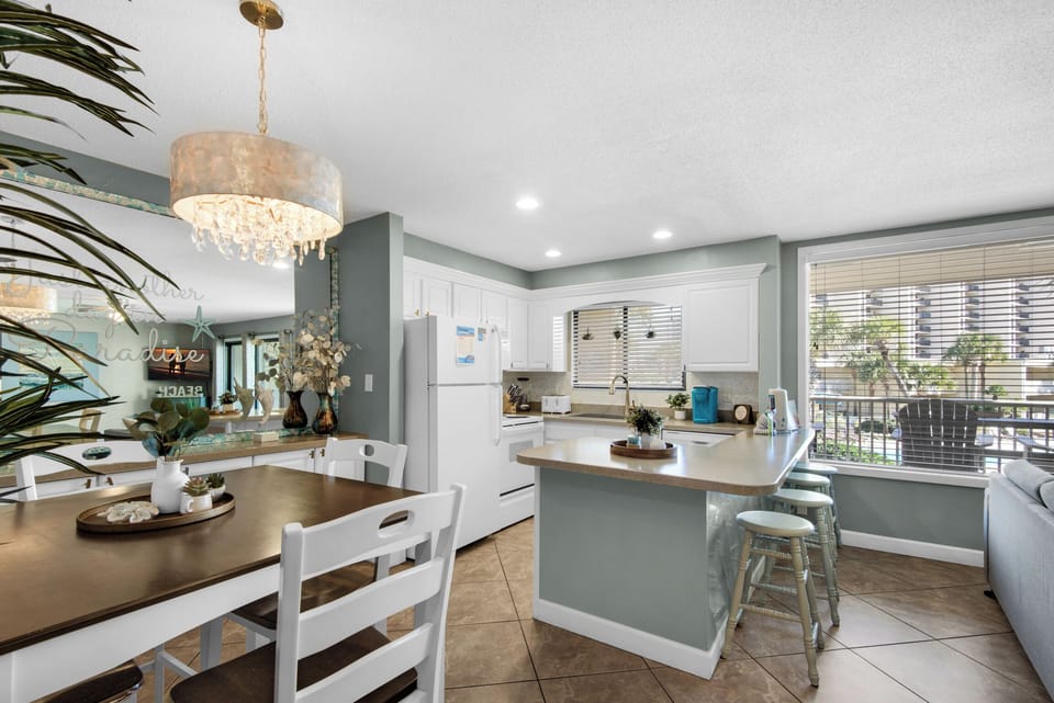 Dining and kitchen