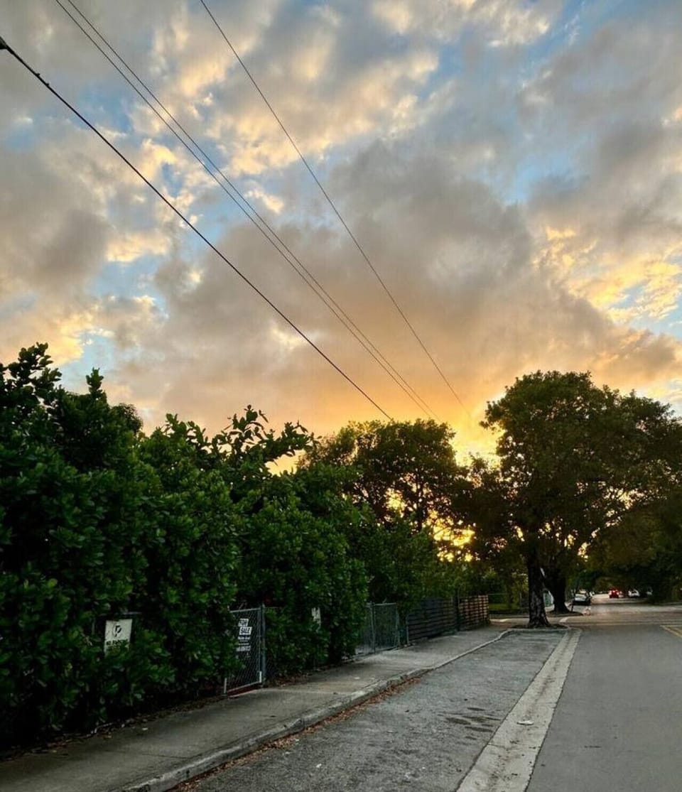 Parking is free and safe in front of the house