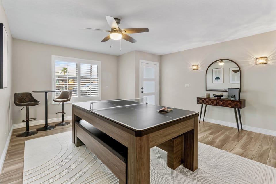 Dining Room Converted for Ping Pong (2)