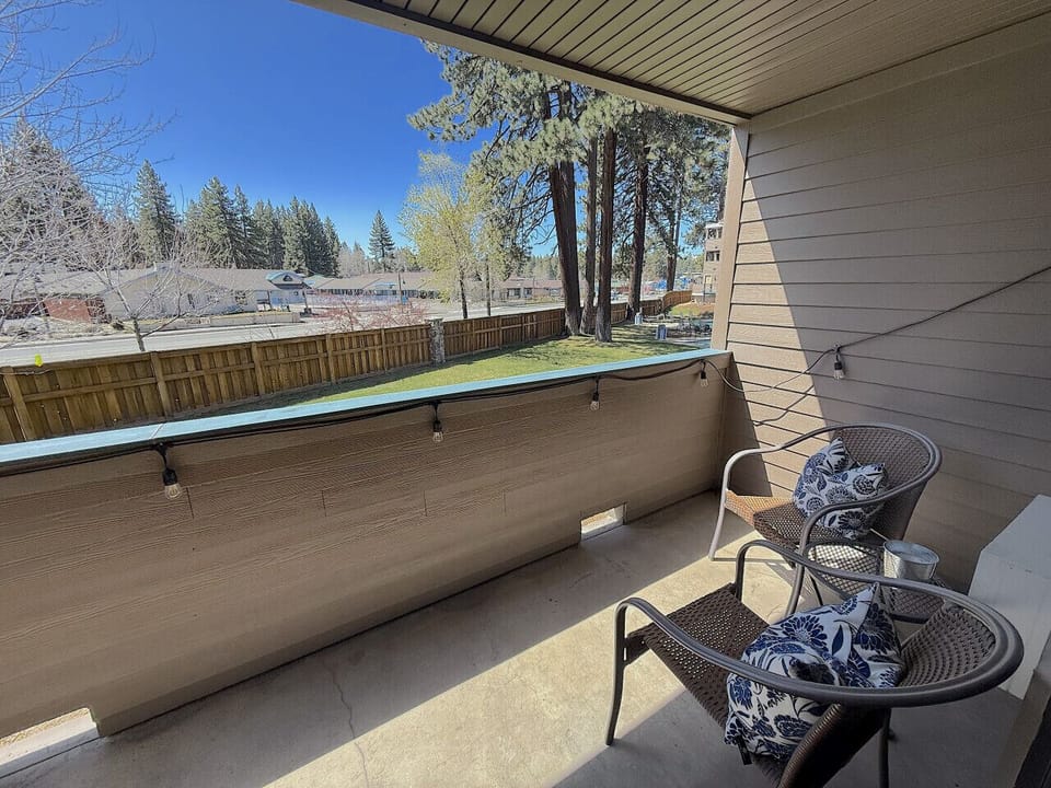 Patio overlooking Highway 50
