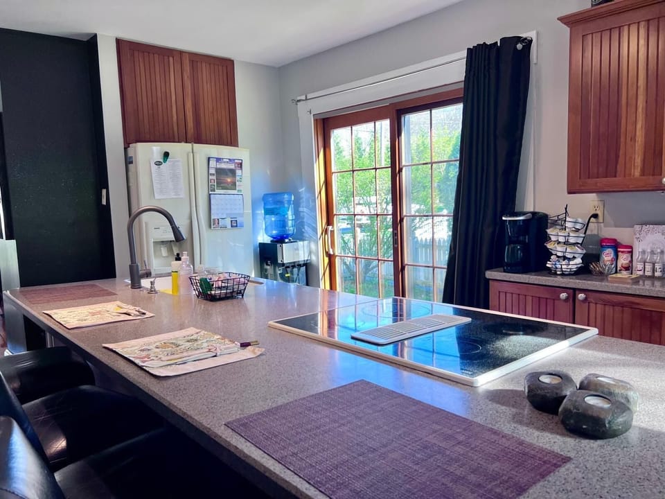 The island is great place to gather and talk.