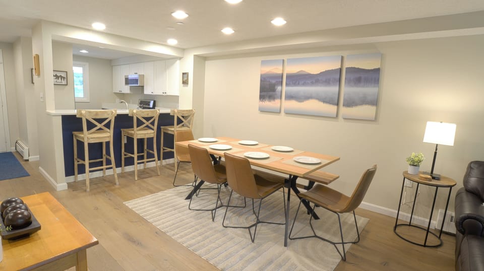 A large dining table for family meals